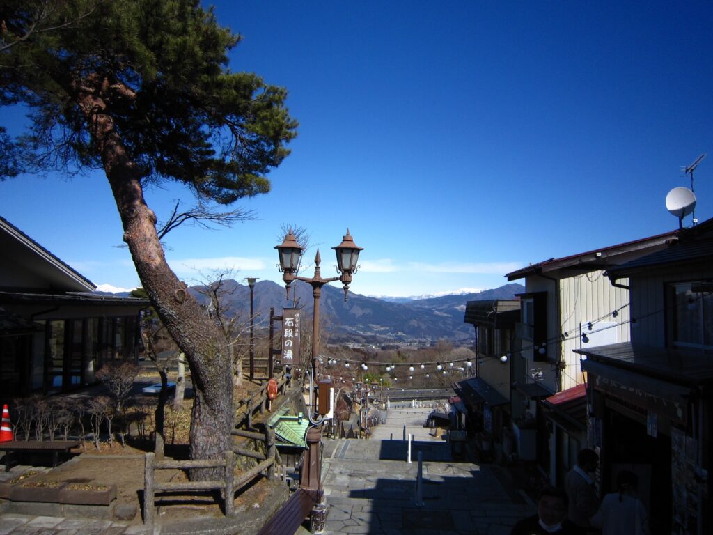 伊香保の石段からの風景