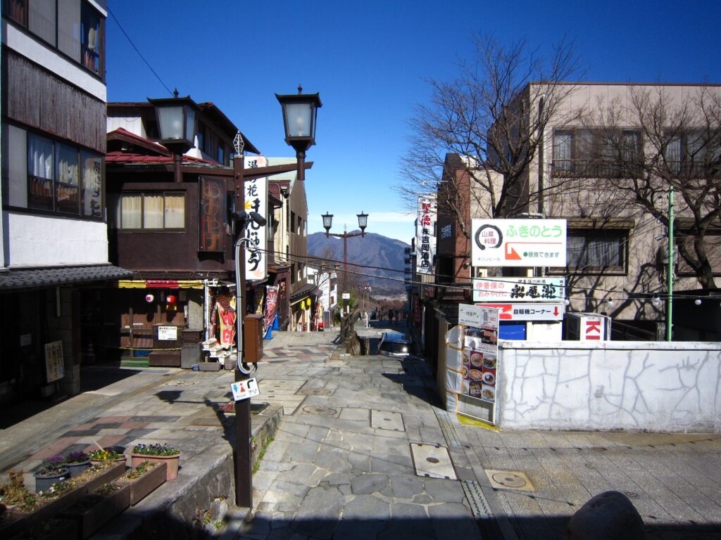 伊香保の石段の風景