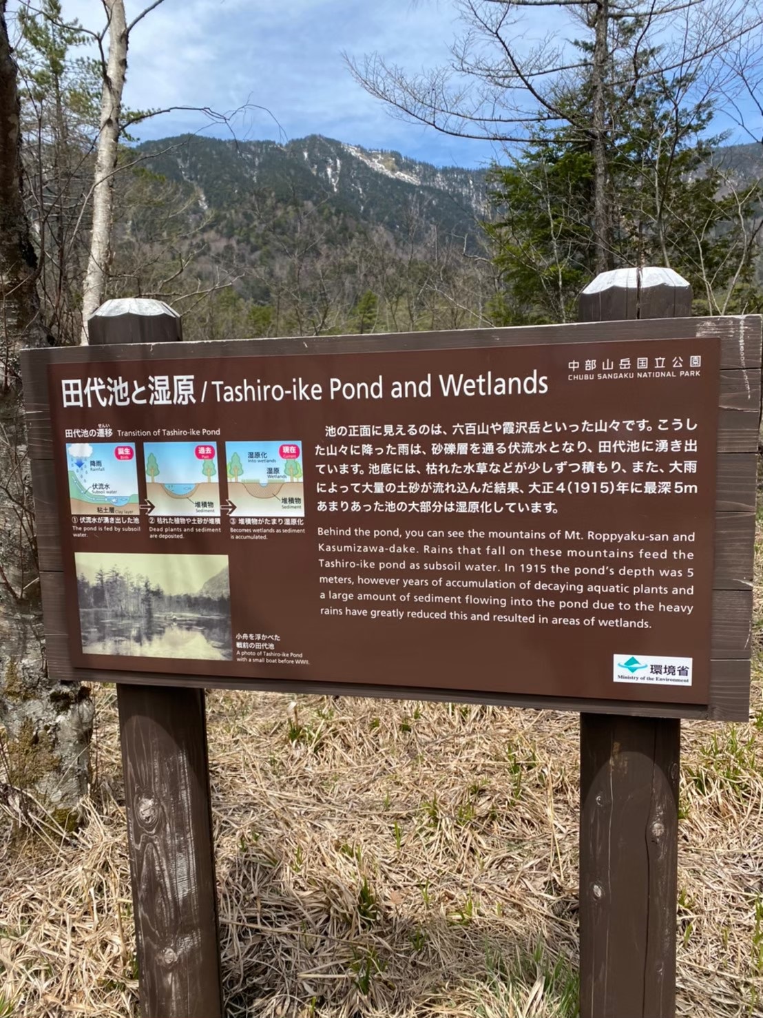田代池と湿原の説明
