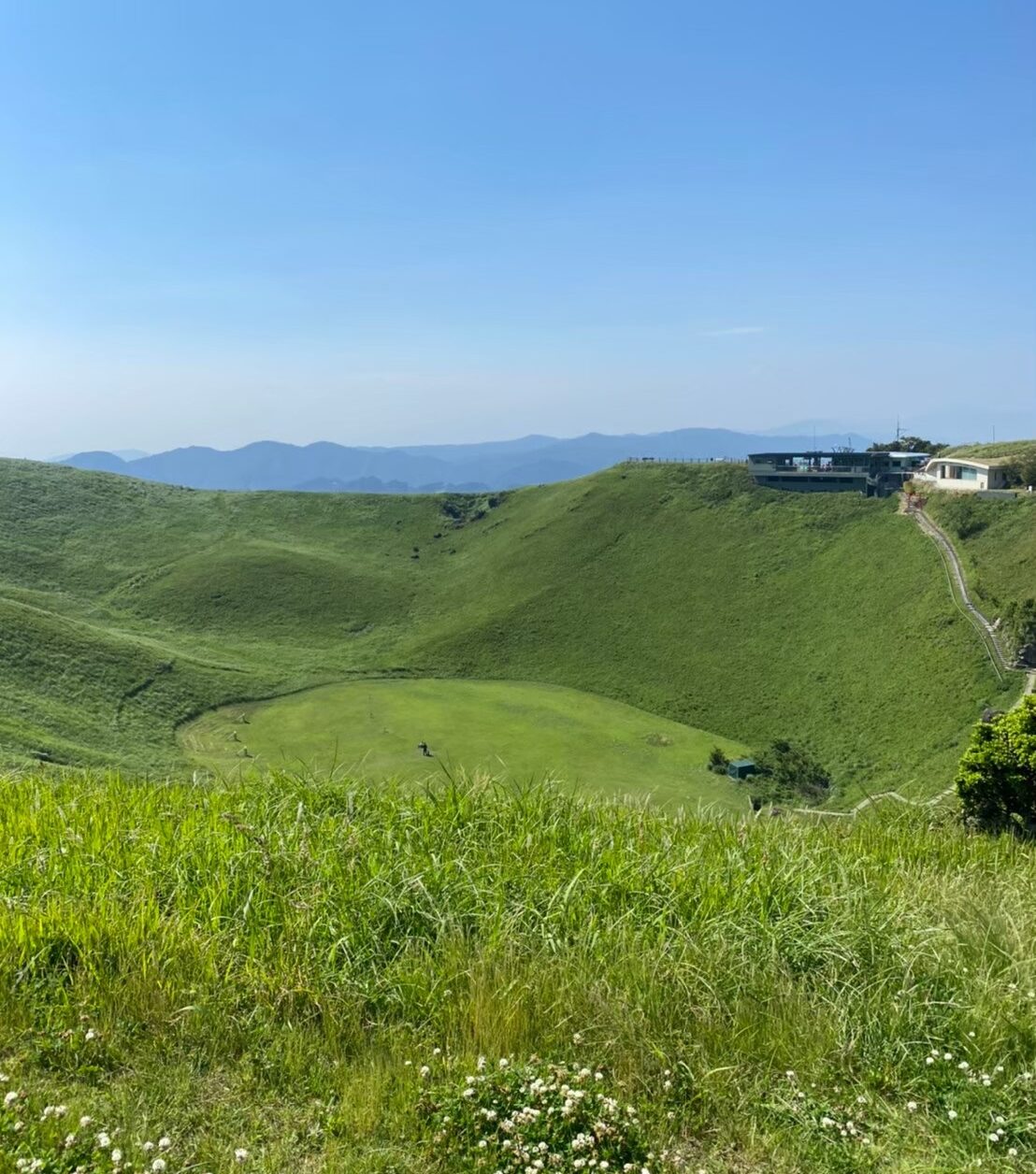 大室山の火口