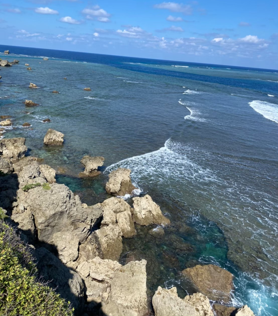 東平安名崎の海