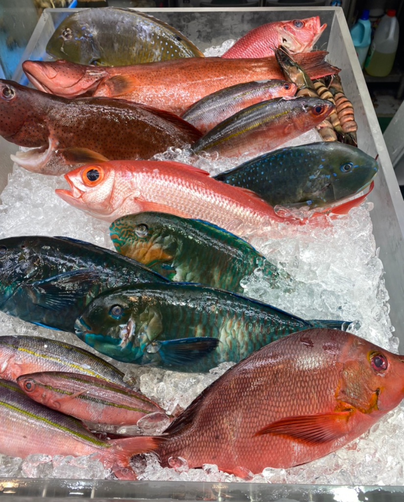公設市場の魚