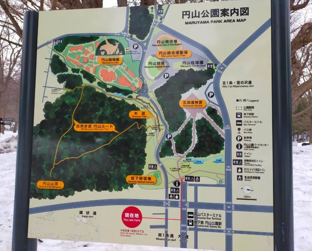 円山公園案内図