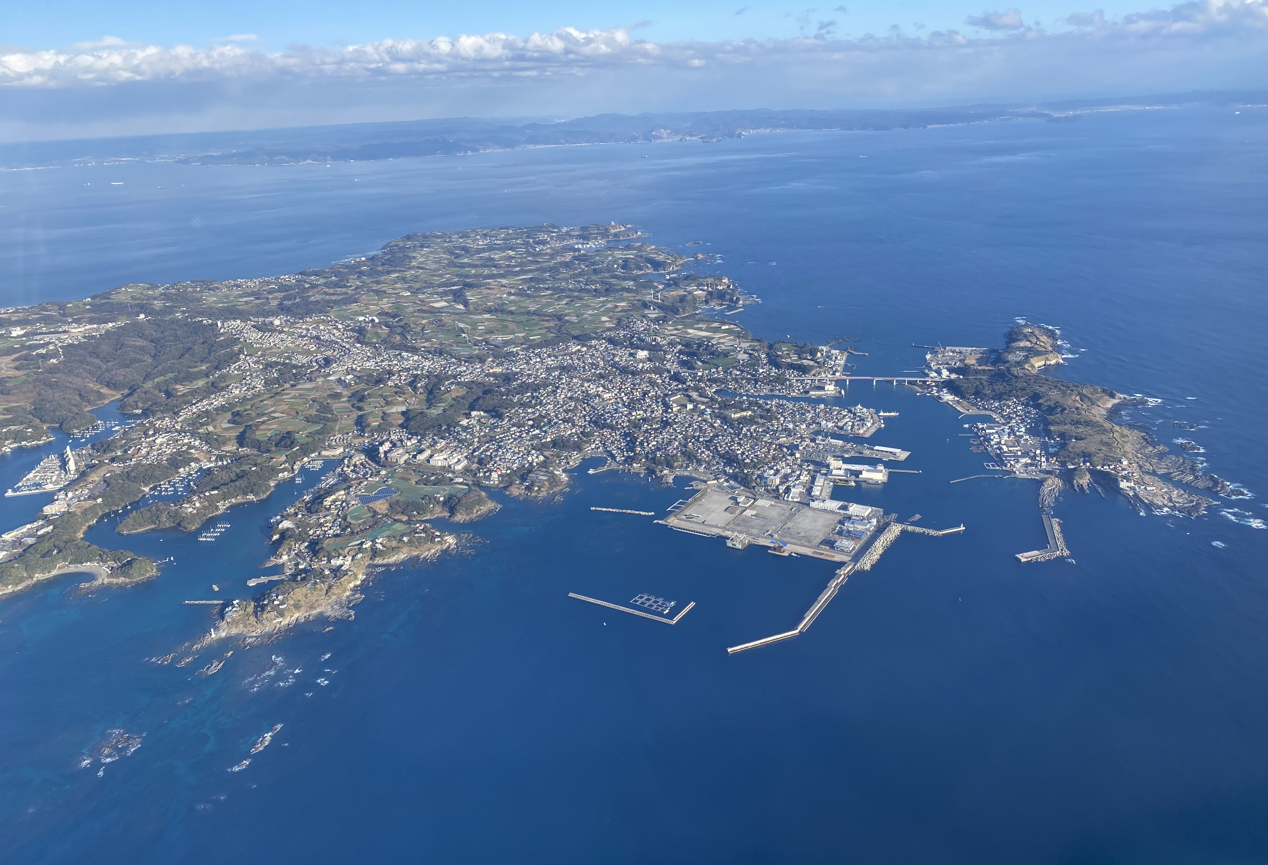 三宅島ー調布路線の景色