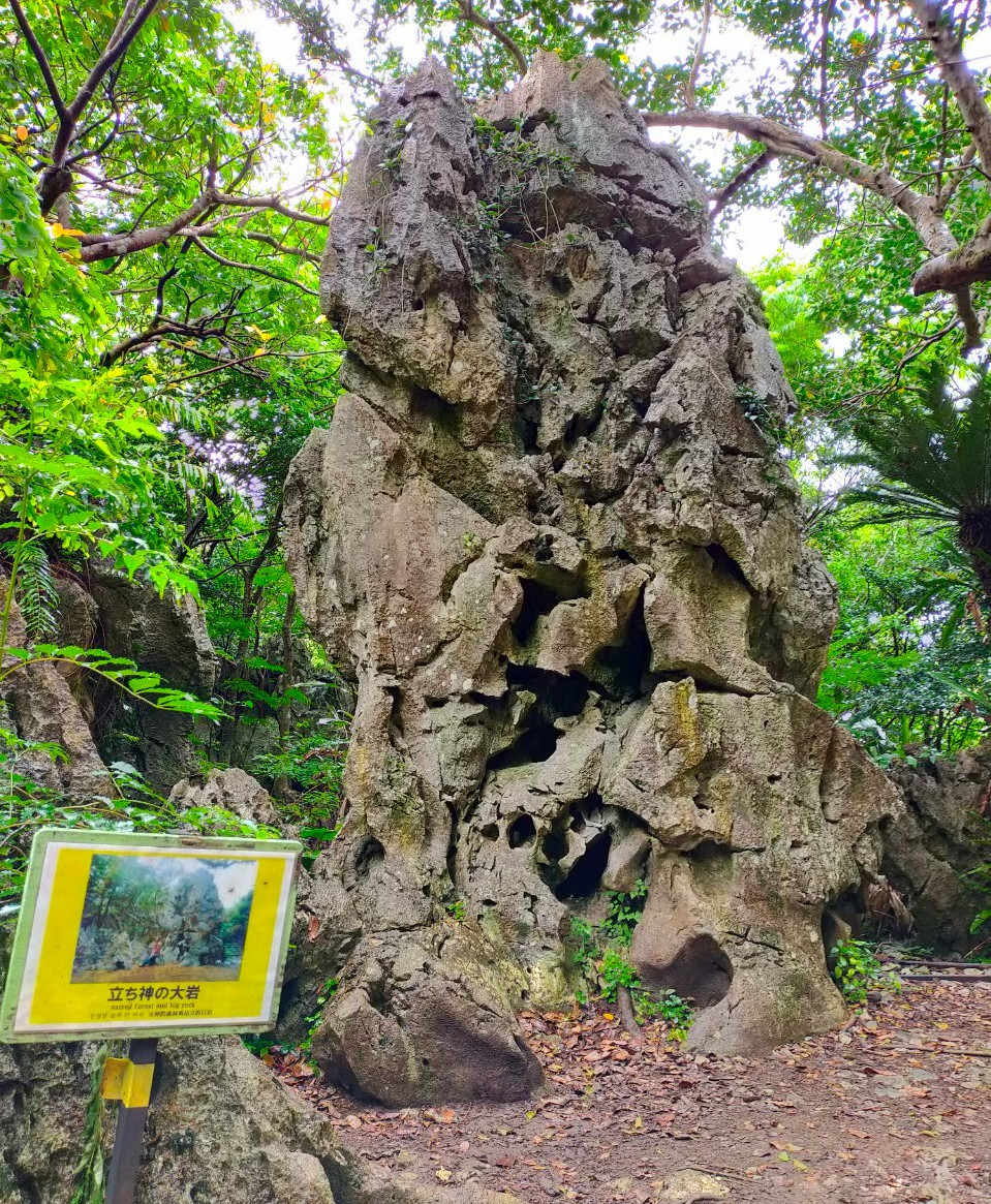 大石林山の立神の大岩