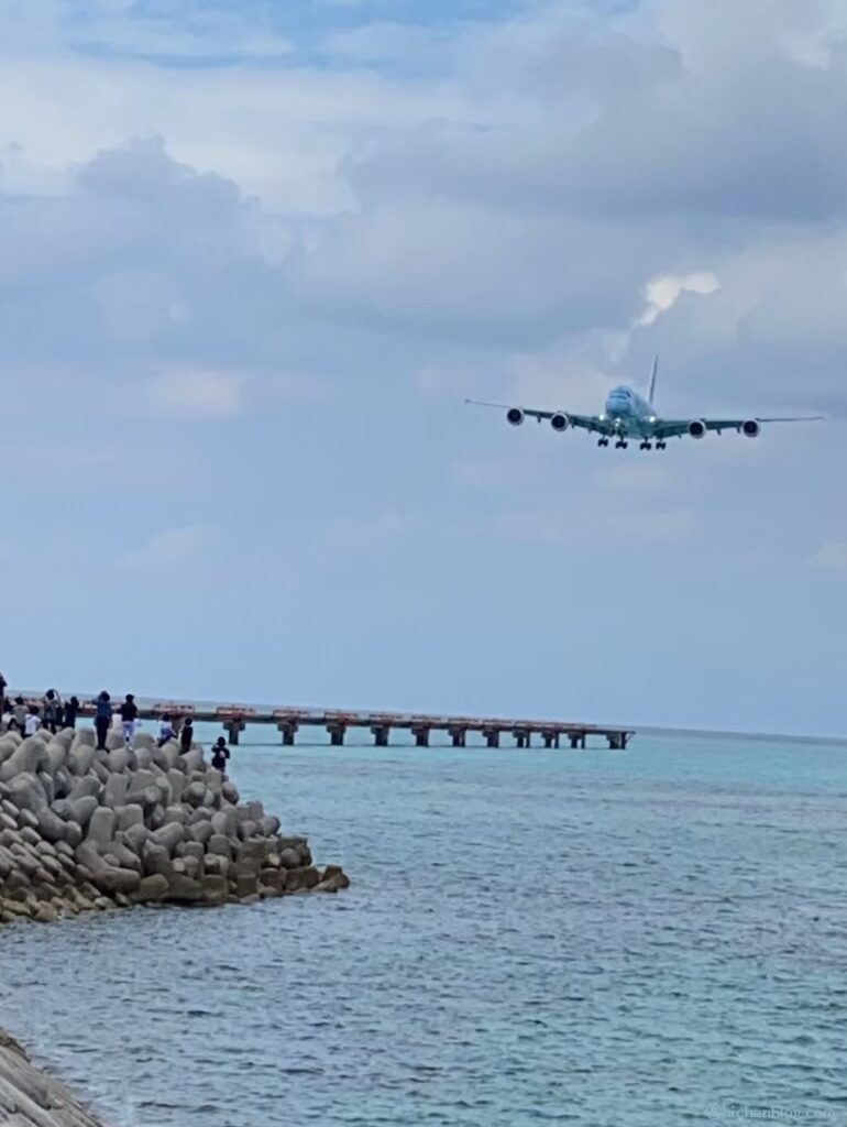 RWY17のアプローチするHONU