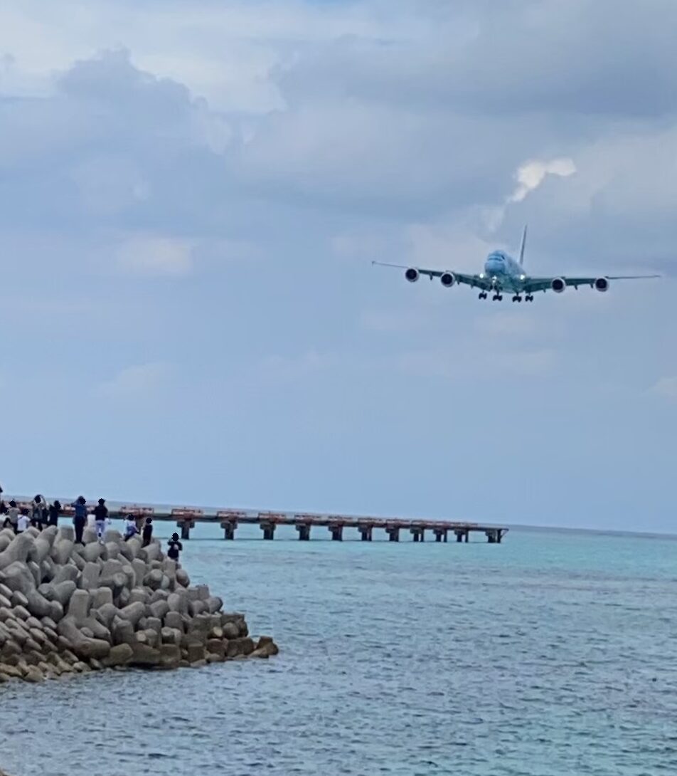 RWY17のアプローチするHONU